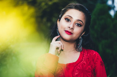 Portrait of a beautiful young woman