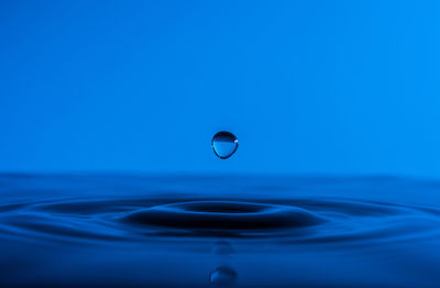 Macro shot of water drop