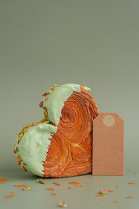 Close-up of food on table