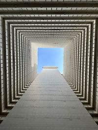Empty corridor of building