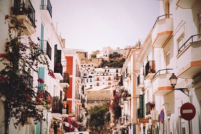 Low angle view of buildings against sky