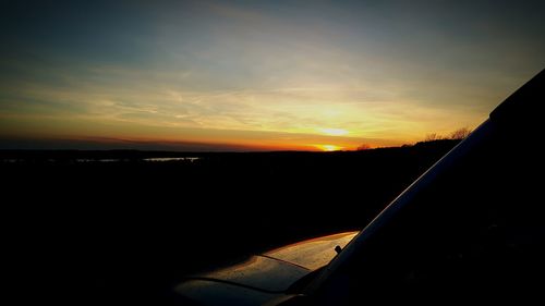 Scenic view of sky at sunset