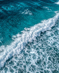 High angle view of swimming pool in sea