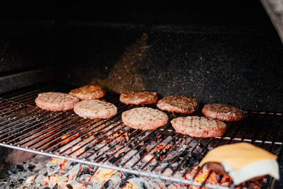 High angle view of food on table