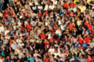 Full frame shot of people on soccer field