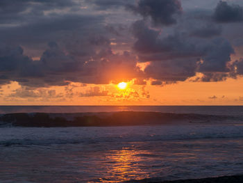 Sunset over sea