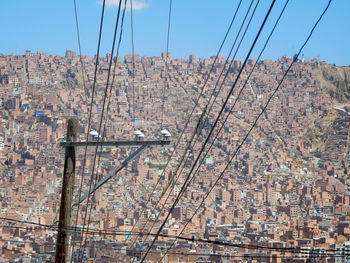 Panoramic view of city against sky