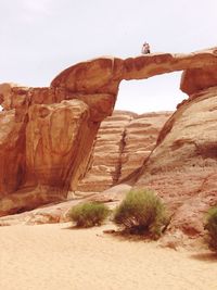 Low angle view of old ruins