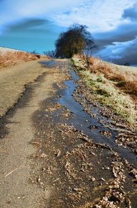 Road amidst landscape against sky