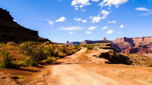 Road passing through landscape