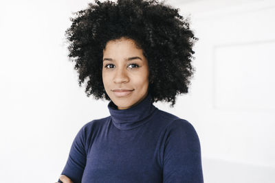 Portrait of a pretty young woman