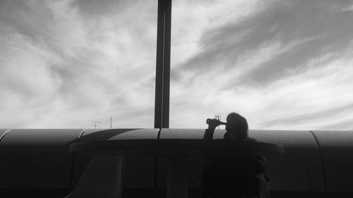 Low angle view of cloudy sky