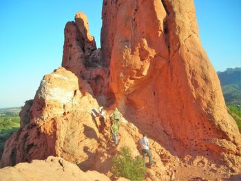 View of rock formations