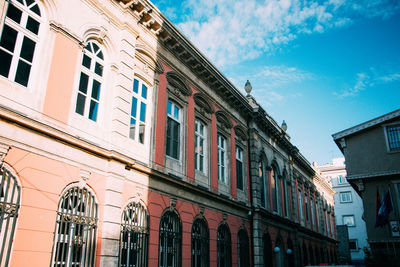 Low angle view of building against sky