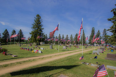 Panoramic view of park against sky