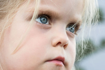 Close-up portrait of a girl