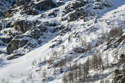 Scenic view of snowcapped mountains