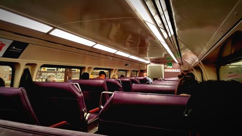 Interior of train