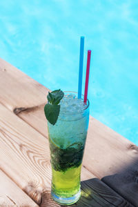 Close-up of drink on table