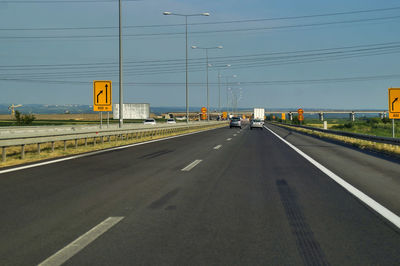 View of highway against sky