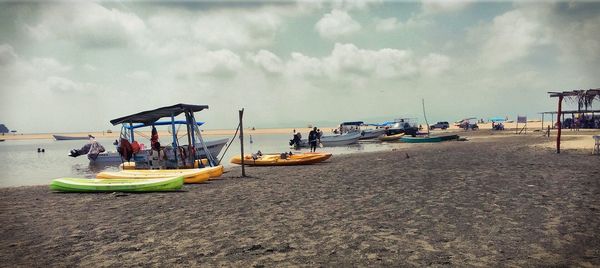 Panoramic view of beach