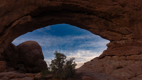 View of rock formations