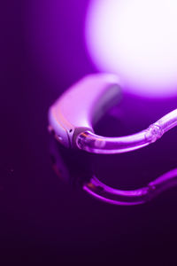 High angle view of illuminated light bulb