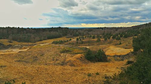 Scenic view of landscape against sky