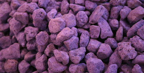 Many rock of pumice in purple color