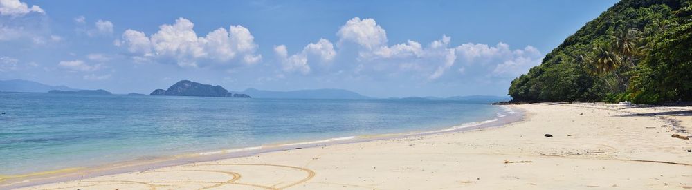 Panoramic view of sea against sky