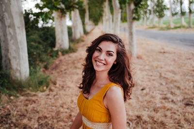 Portrait of a smiling young woman