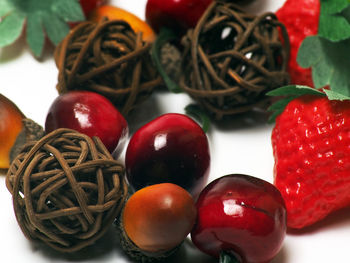 Close-up of fruits on table