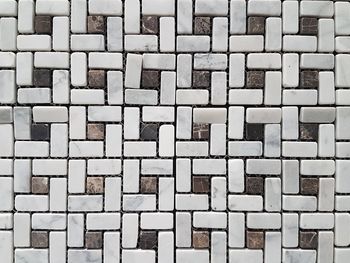 Full frame shot of patterned stack