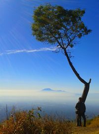 Scenic view of landscape against clear sky