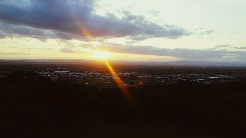 Cityscape at sunset