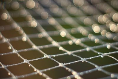 Full frame shot of metal fence