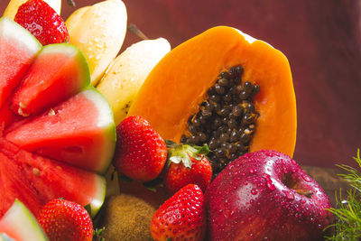 Close-up of strawberries