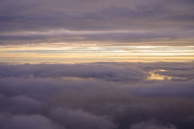 Scenic view of cloudscape during sunset