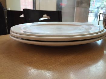 Close-up of coffee cup on table