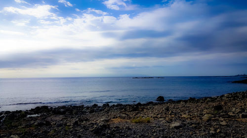 Scenic view of sea against sky