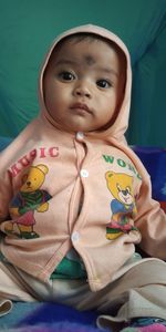 Portrait of cute baby girl