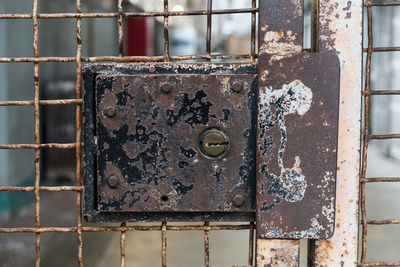 Close-up of rusty metal