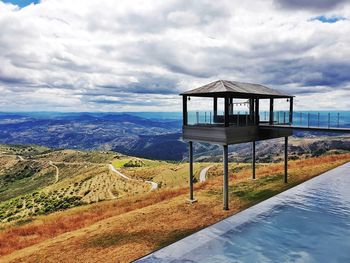 Scenic view of an hotel / spa, in north portugal, alfandega da fé.