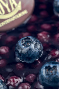 Full frame shot of blueberries