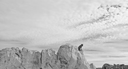 Scenic view of mountain against sky