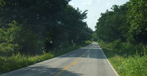 Road passing through landscape