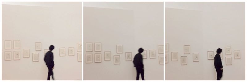 Woman standing in the dark