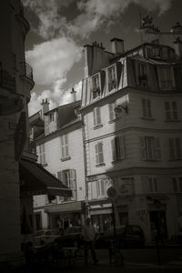 Built structures against the sky