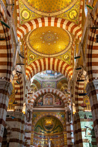 Low angle view of ceiling of building