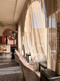 Peaceful morning in a traditional riad in the old medina of fez